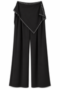 Pantalón Pañuelo con Tachuelas Negro