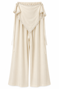 Pantalón Pañuelo con Tachuelas y Crema
