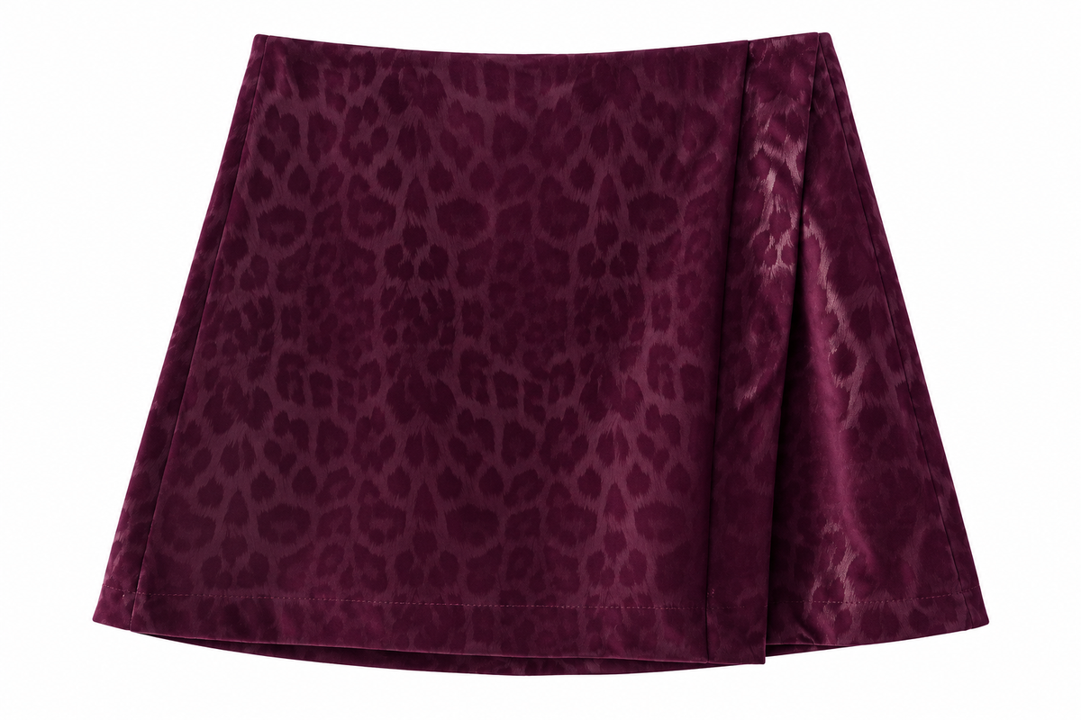 Minifalda Cruzada Leopardo