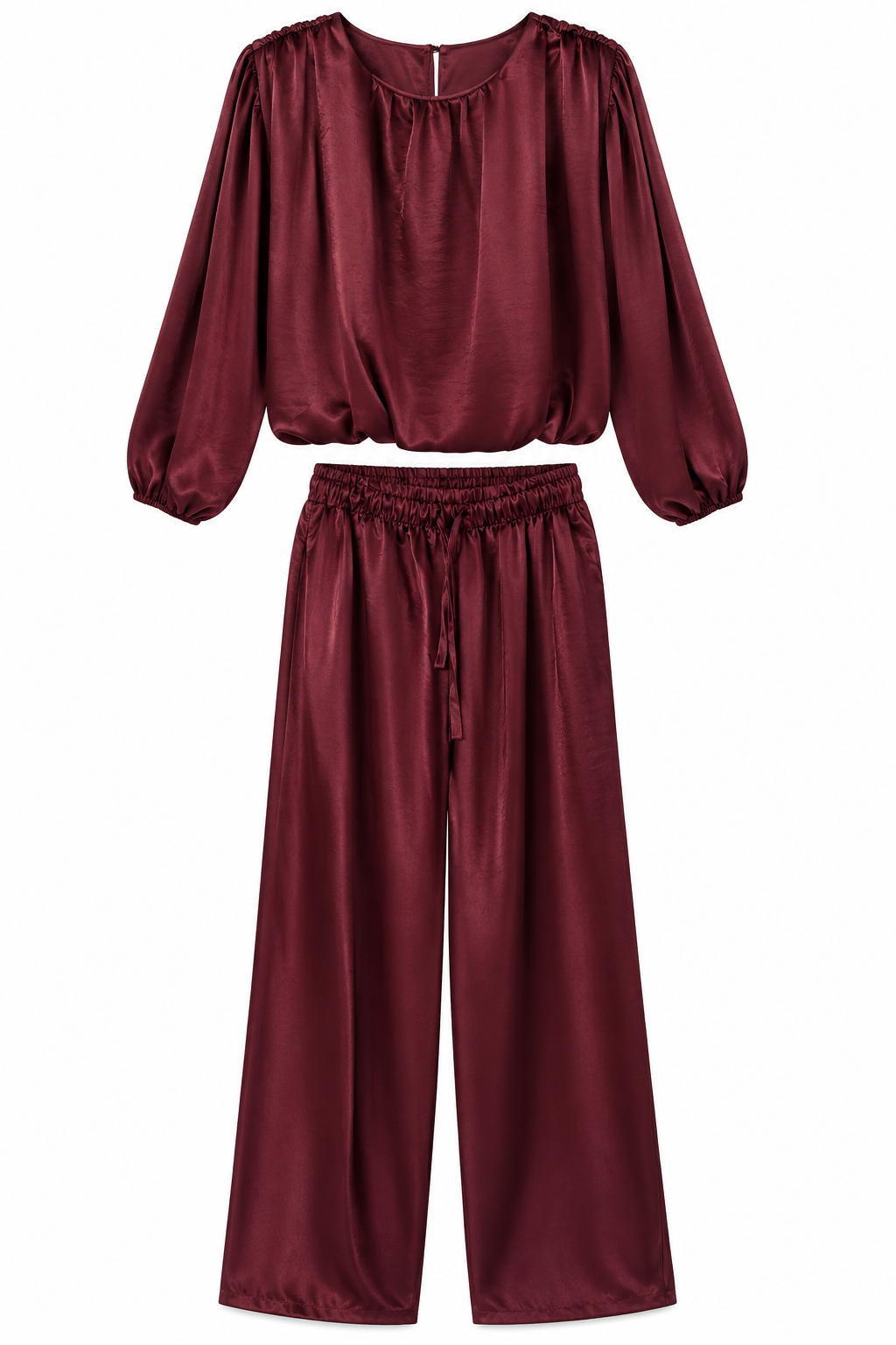 Conjunto Julia dos piezas satinado