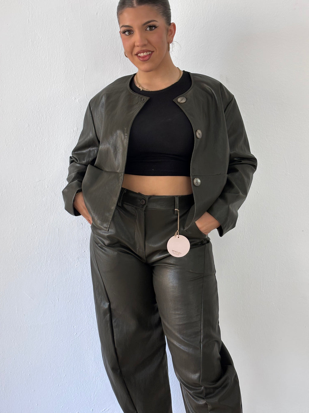 Conjunto Camila - Efecto cuero