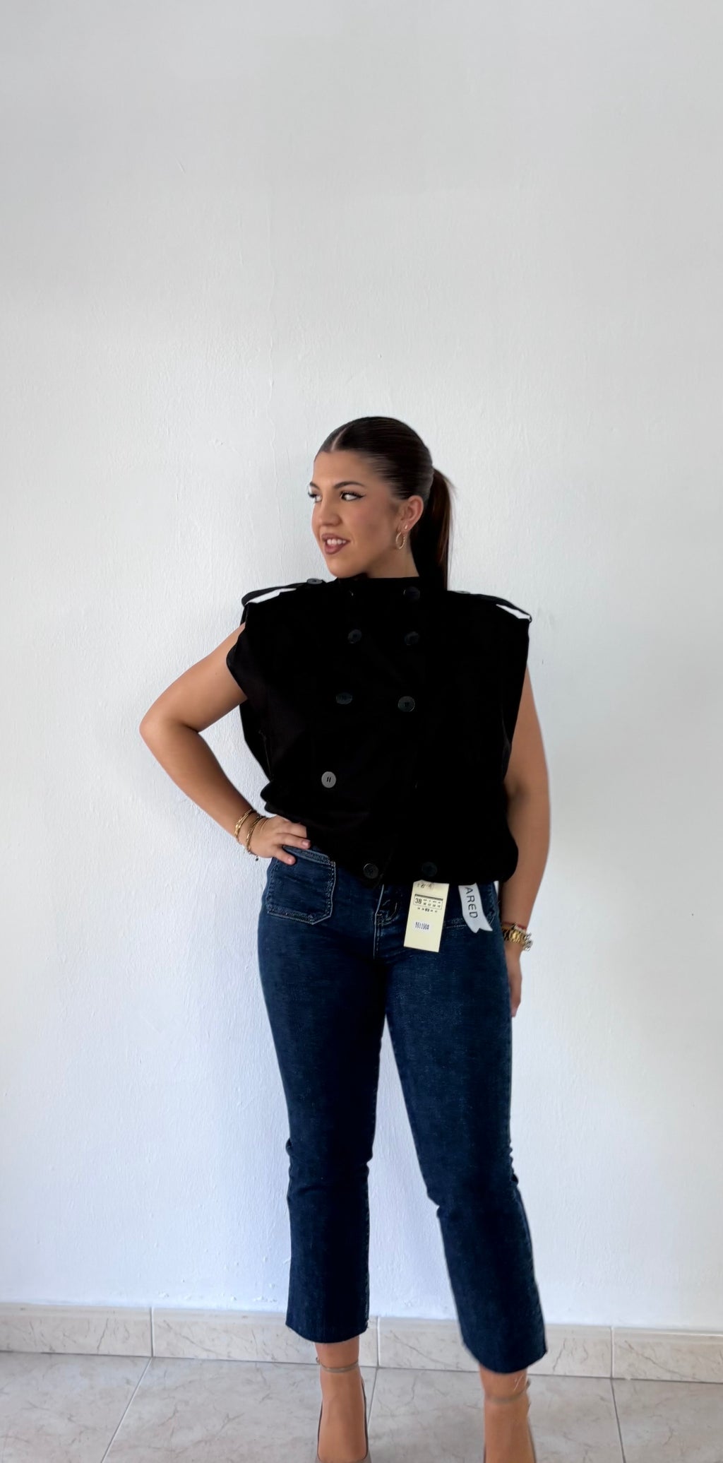 Chaleco  Valentina – Trench corto cruzado