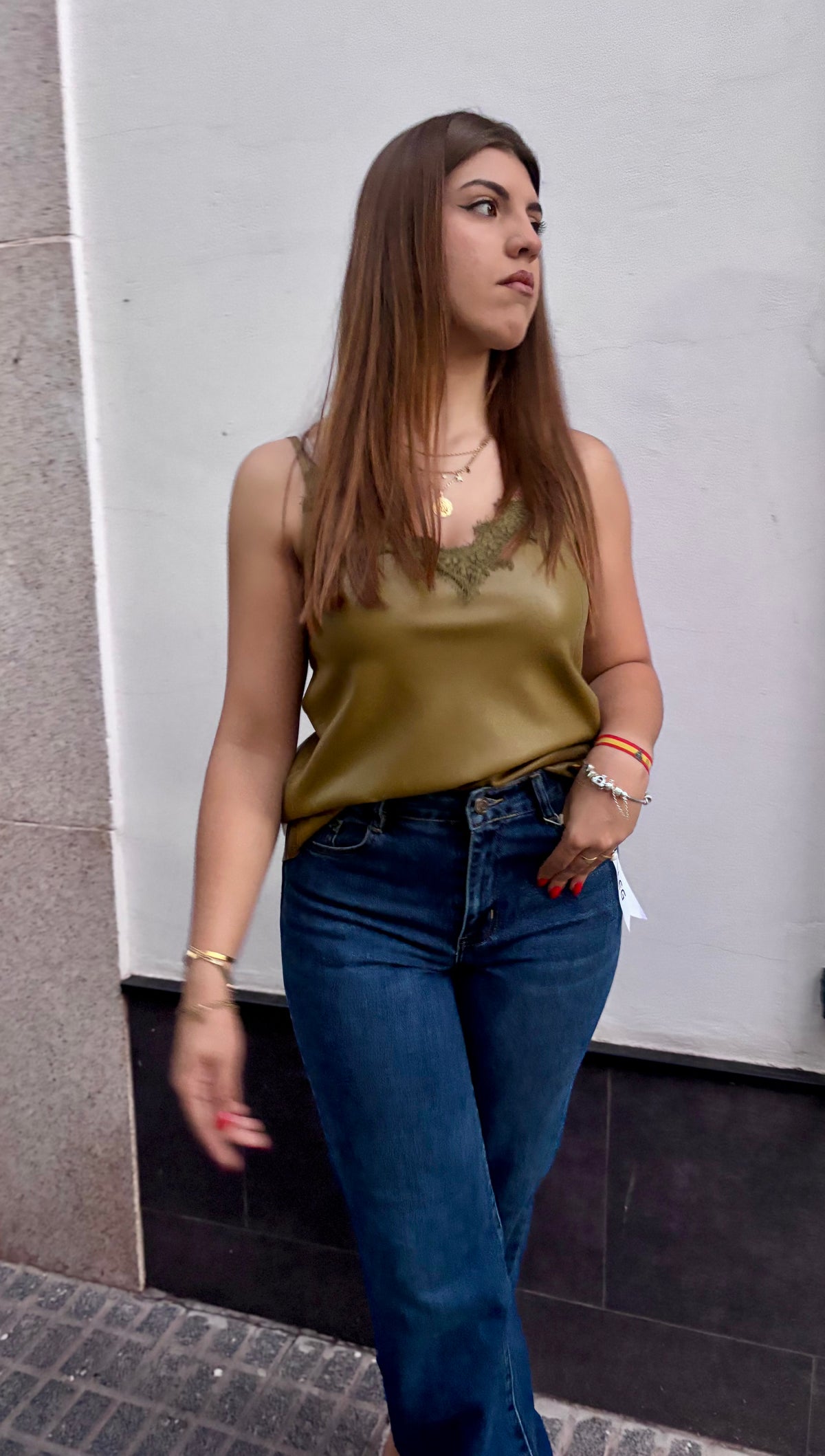 Top Lencero Tina efecto Cuero
